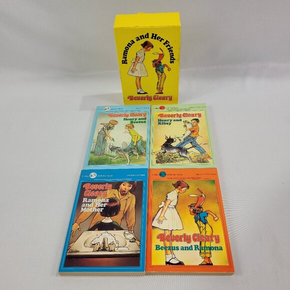 Ramona and her Friends Beverly Cleary 1980s Vintage 4 Softcover Book Set - Picture 1 of 3